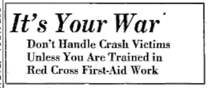 Headline from Jan. 7, 1942.