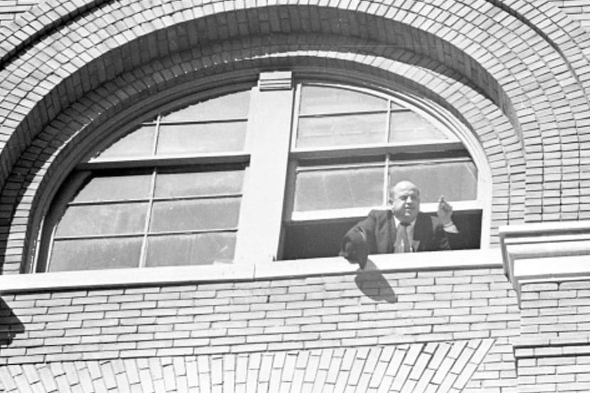 Sgt. Gerald Hill at the Texas School Book Depository on Nov. 22, 1963.