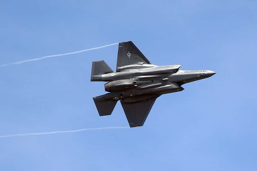 An F-35 jet arrives at its new operational base at Hill Air Force Base in northern Utah.