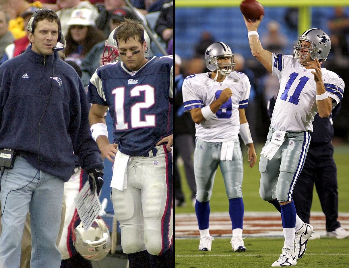 Tom Brady and Drew Bledsoe 