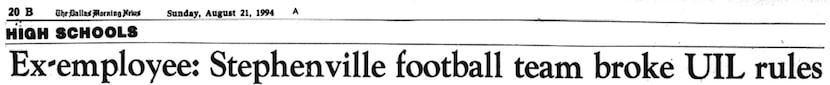 The above headline appeared in the Dallas Morning News the day after C.E. Carmichael's...