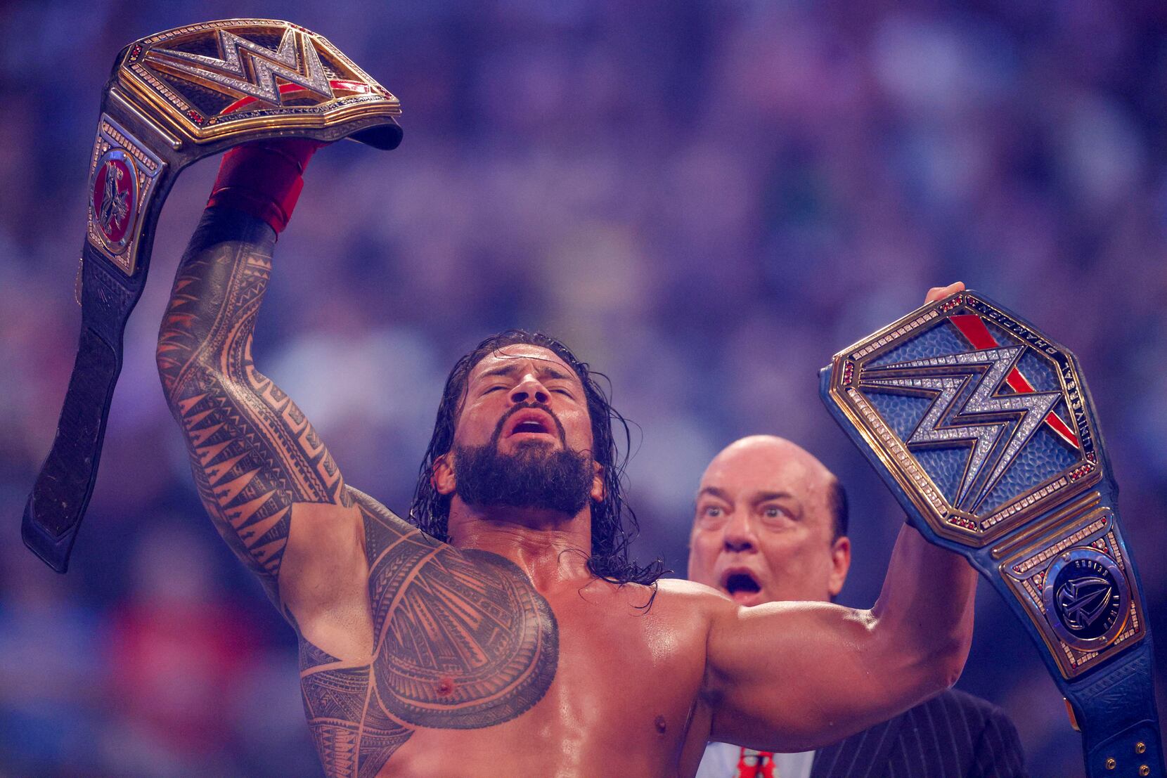 WrestleMania 38 results: Roman Reigns defeats Brock Lesnar to become WWE  unified champion