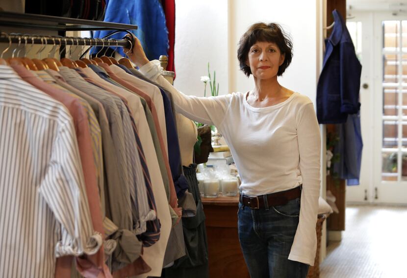 Robin Cook in her women's apparel studio, SoHo McKinney 