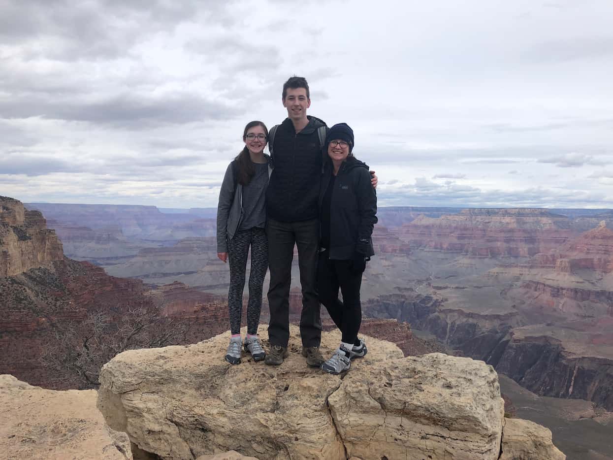 The Damm family -- Katie, Cooper and Tyra -- visited the Grand Canyon on their spring break...