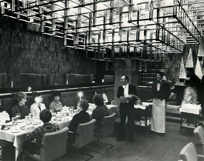 The Pyramid Room restaurant at the Fairmont Hotel, in December, 1978.