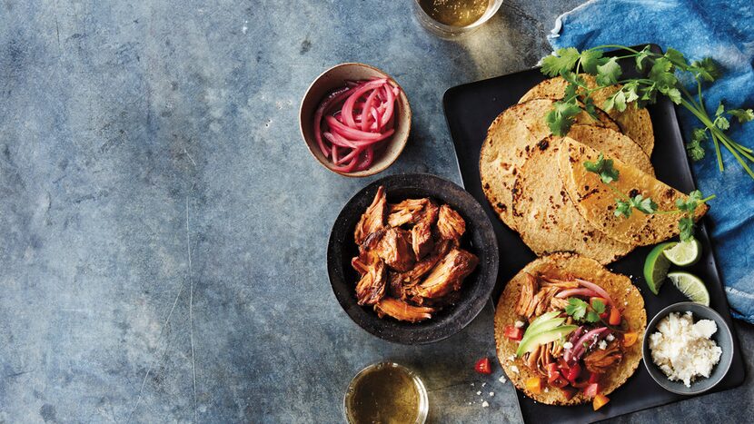 Pulled Pork Adobo from The Essential Instant Pot Cookbook by Coco Morante