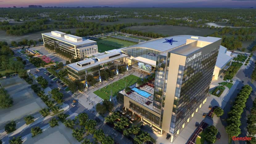A new Omni Frisco Hotel will sit next to the Ford Center at The Star, the new home of the...