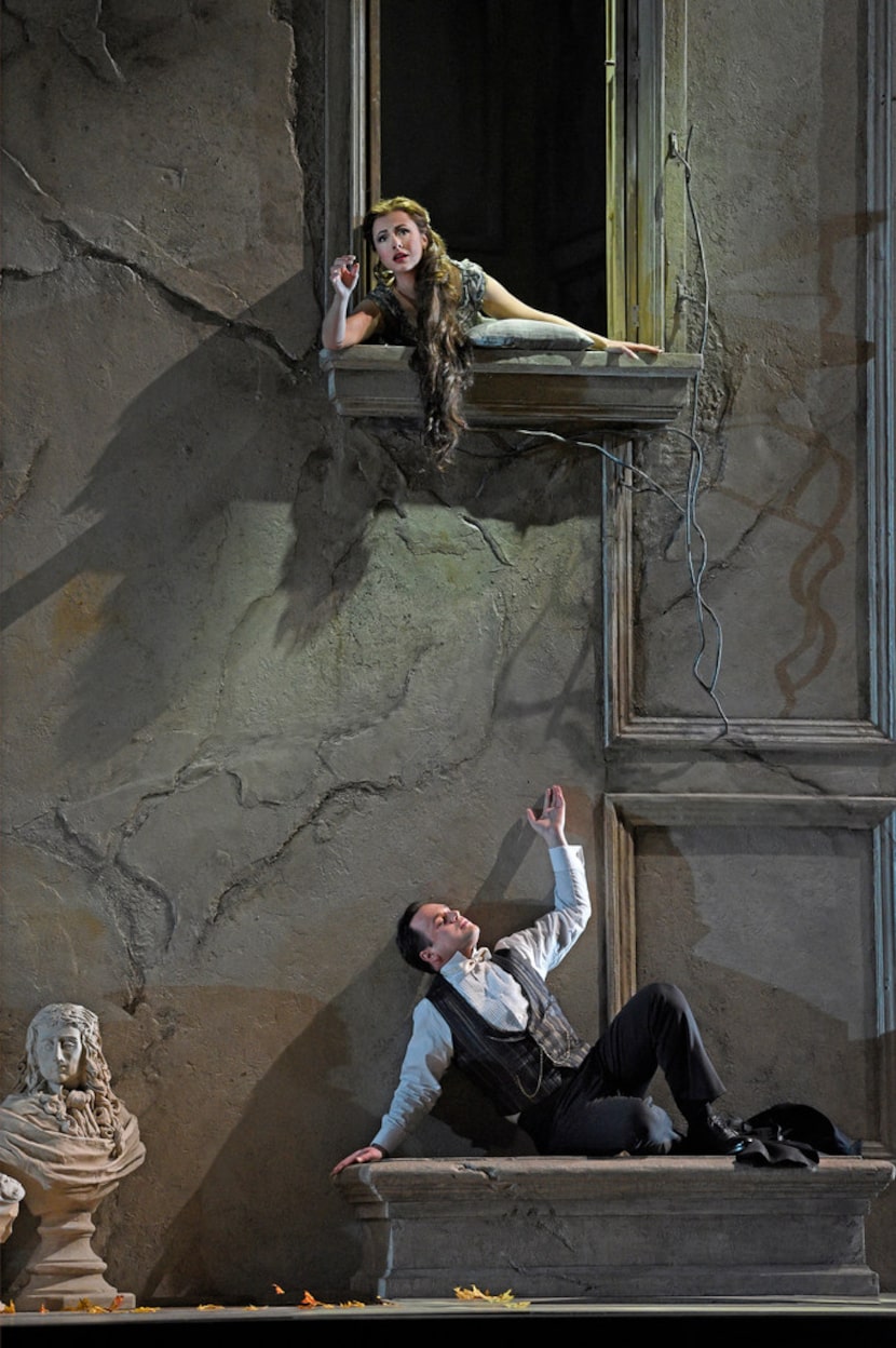 Isabel Leonard as Mélisande and Paul Appleby as Pelléas in  Pelléas et Mélisande, which...