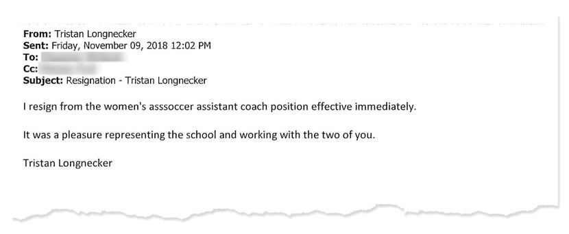 After Shepherd University in West Virginia told women's soccer coach Tristan Longnecker of...