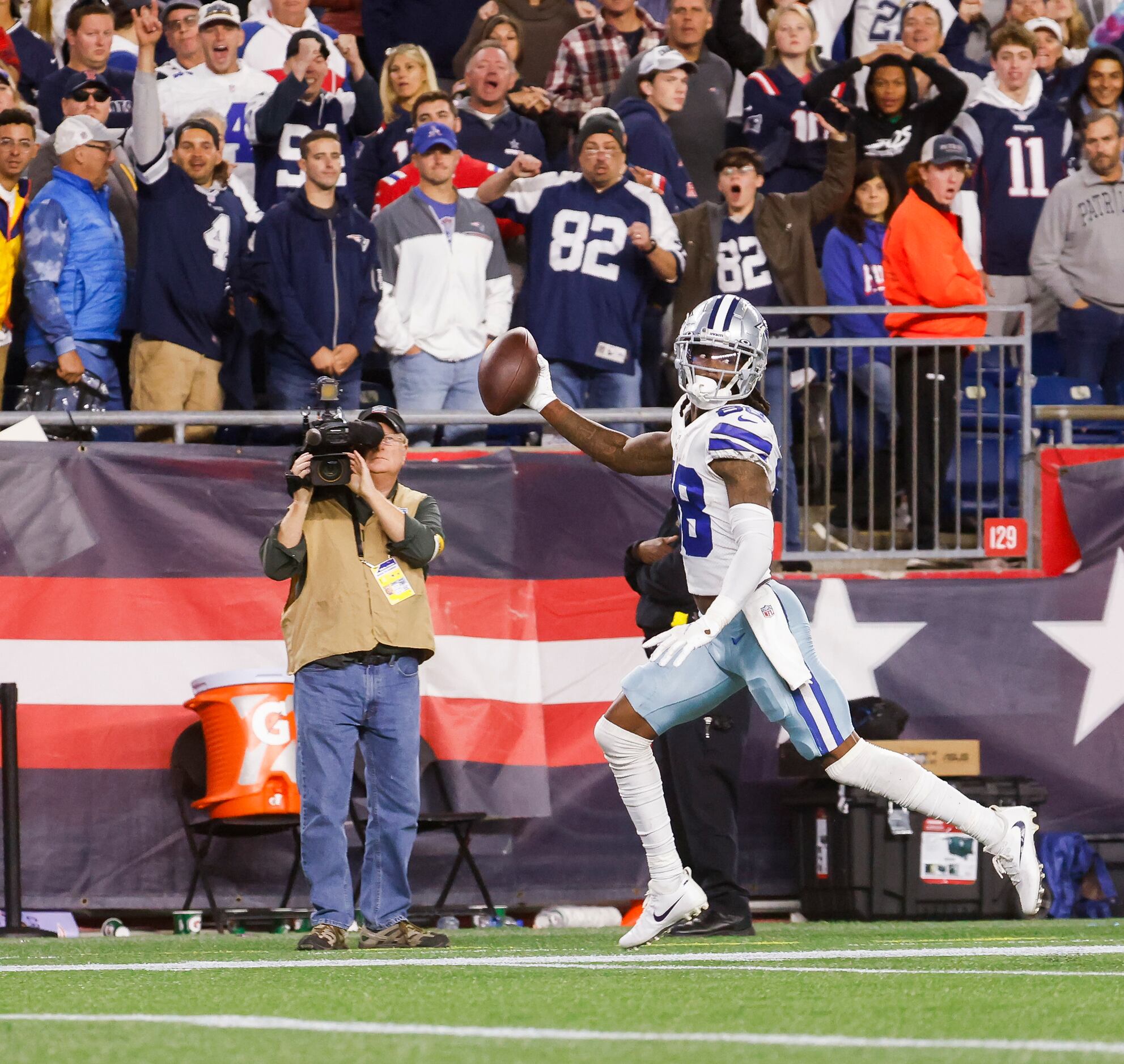Dallas Cowboys wide receiver CeeDee Lamb (88) runs in for a game winning touchdown during...