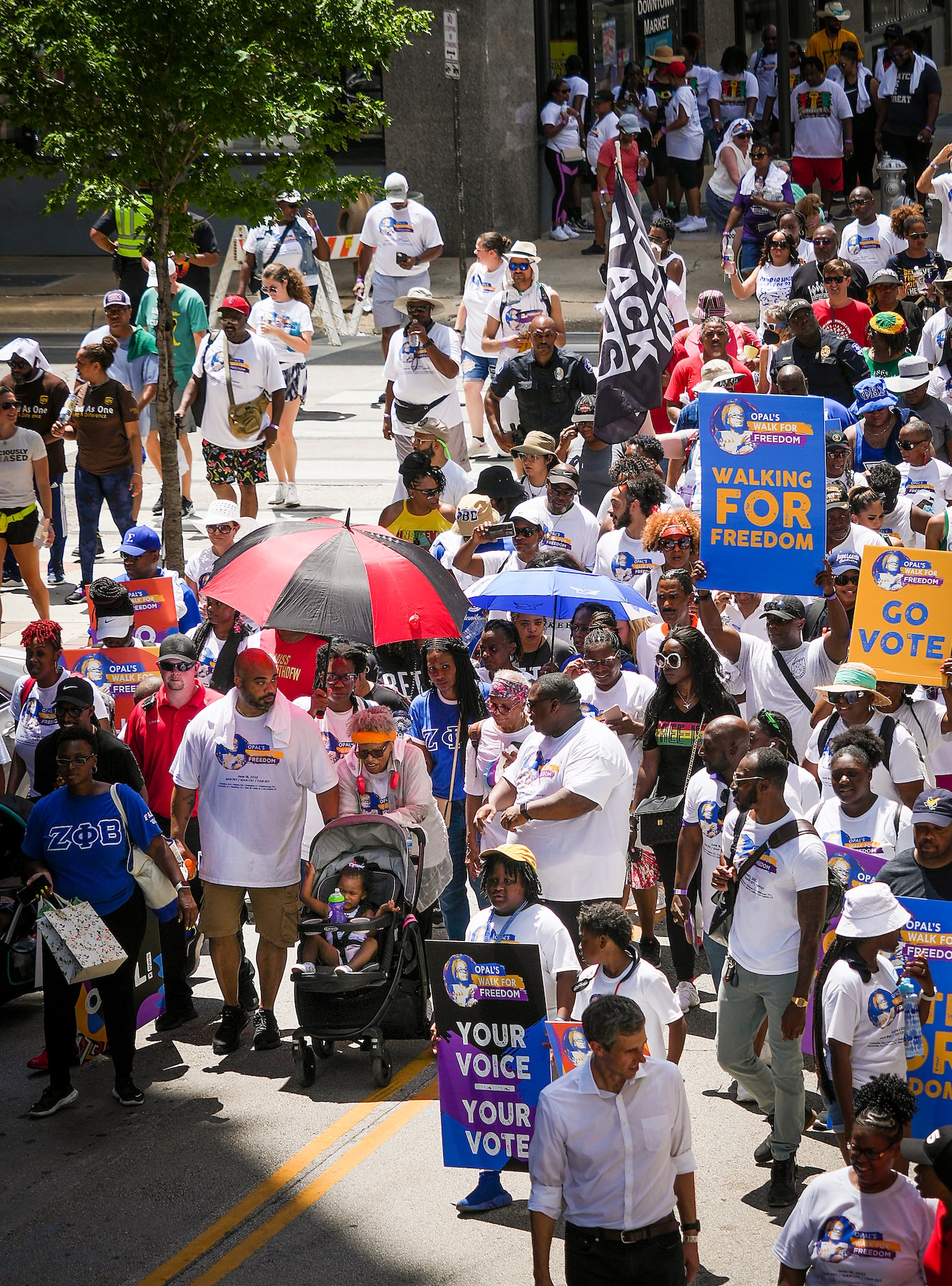 during the 2022 Opal's Walk for Freedom on Saturday, June 18, 2022, in Fort Worth.