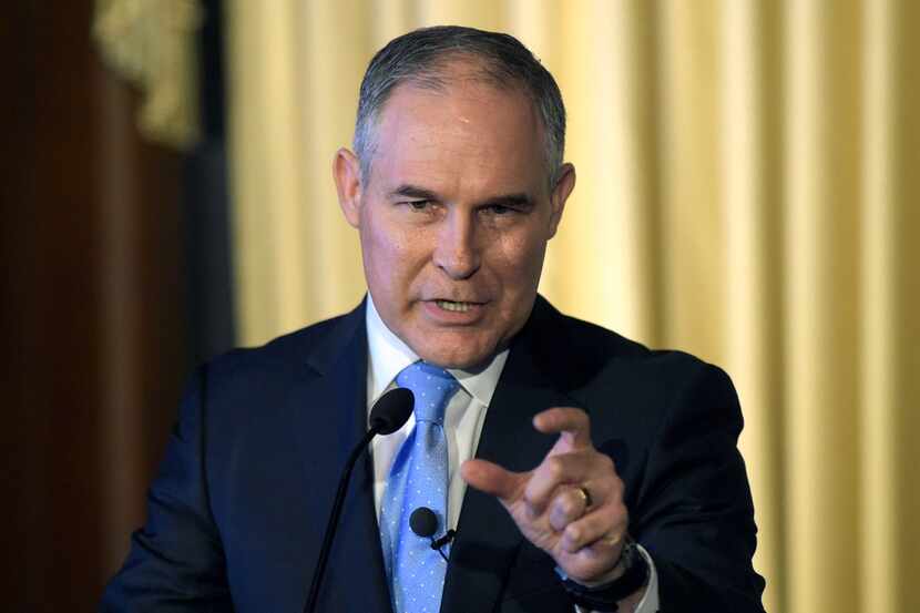 FILE - In this Feb. 21, 2017 file photo, Environmental Protection Agency (EPA) Administrator...