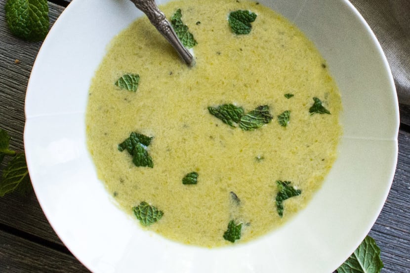Asparagus and Tarragon Soup by A Pleasant Little Kitchen