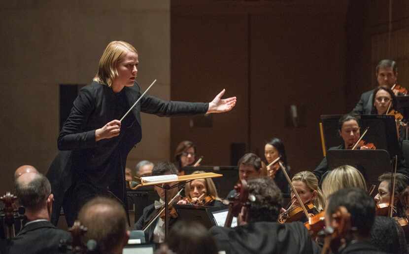 Ruth Reinhardt conducts the Dallas Symphony Orchestra as they perform Paul Hindemith's...