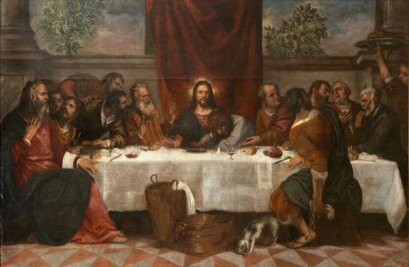 
Titian Vecellio and Workshop, “The Last Supper,” c. 1550-1555. Oil on canvas. 
