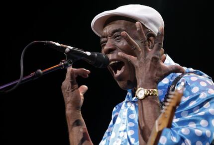 Here's Buddy Guy at House of Blues in Dallas in 2015. 