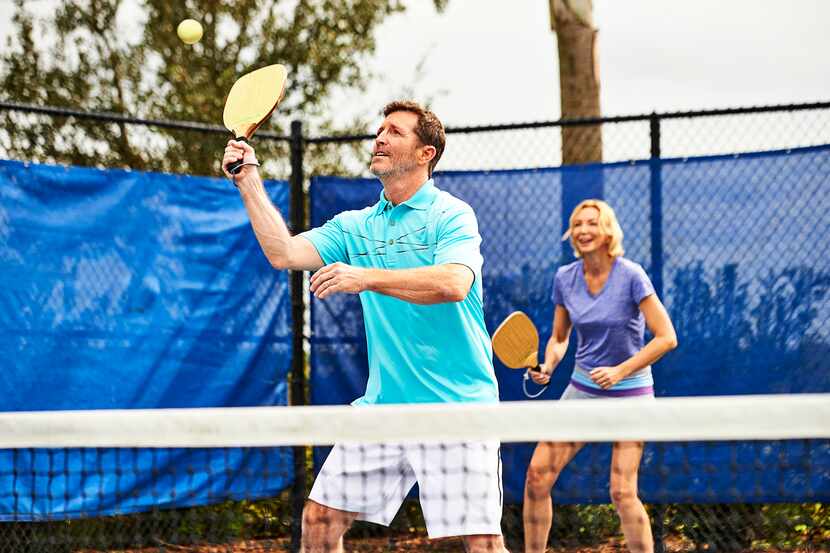 With the Del Webb lifestyle, residents may enjoy many activities, such as pickleball.