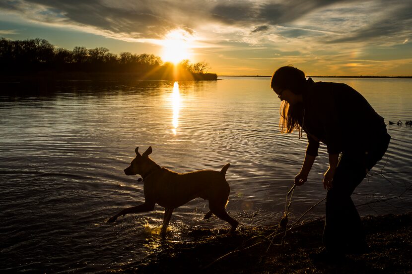 Hard to believe, but this photo of Melissa McSweeny at Joe Pool Lake was taken Jan. 16,...