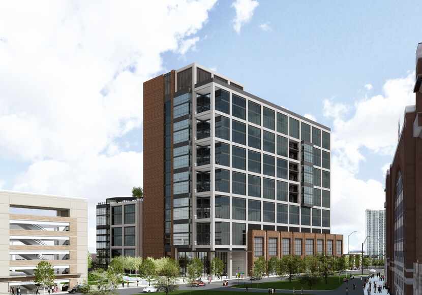 Developer Hillwood is hunting tenants for a 15-story office building in Dallas' Victory Park..