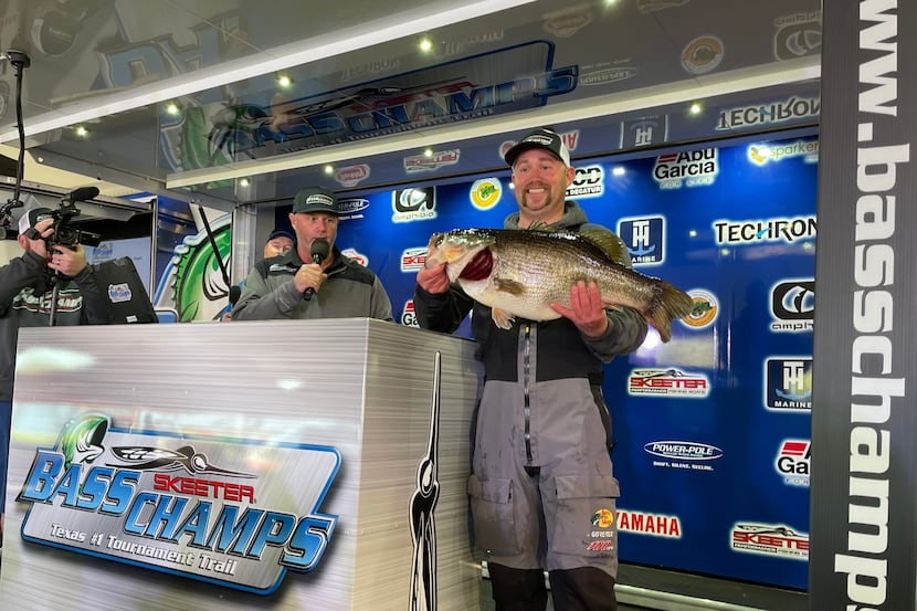 Tanner Spurgin of McKinney picked a good time to reel in his personal best bass, a...