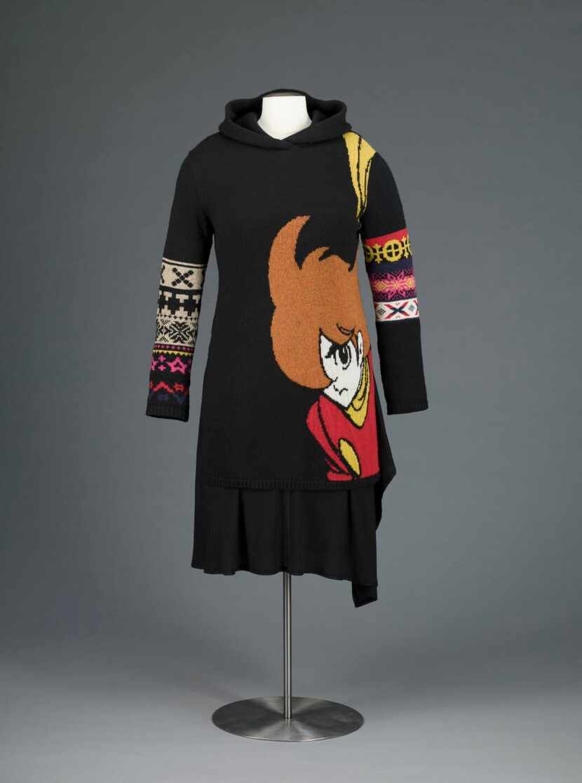
A Manga sweater is from the Mary Baskett Collection of Japanese Fashion.
