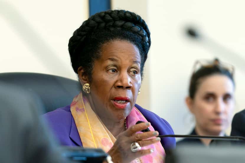 U.S. Rep. Sheila Jackson Lee, D-Houston, delivers opening statements during a Capitol...