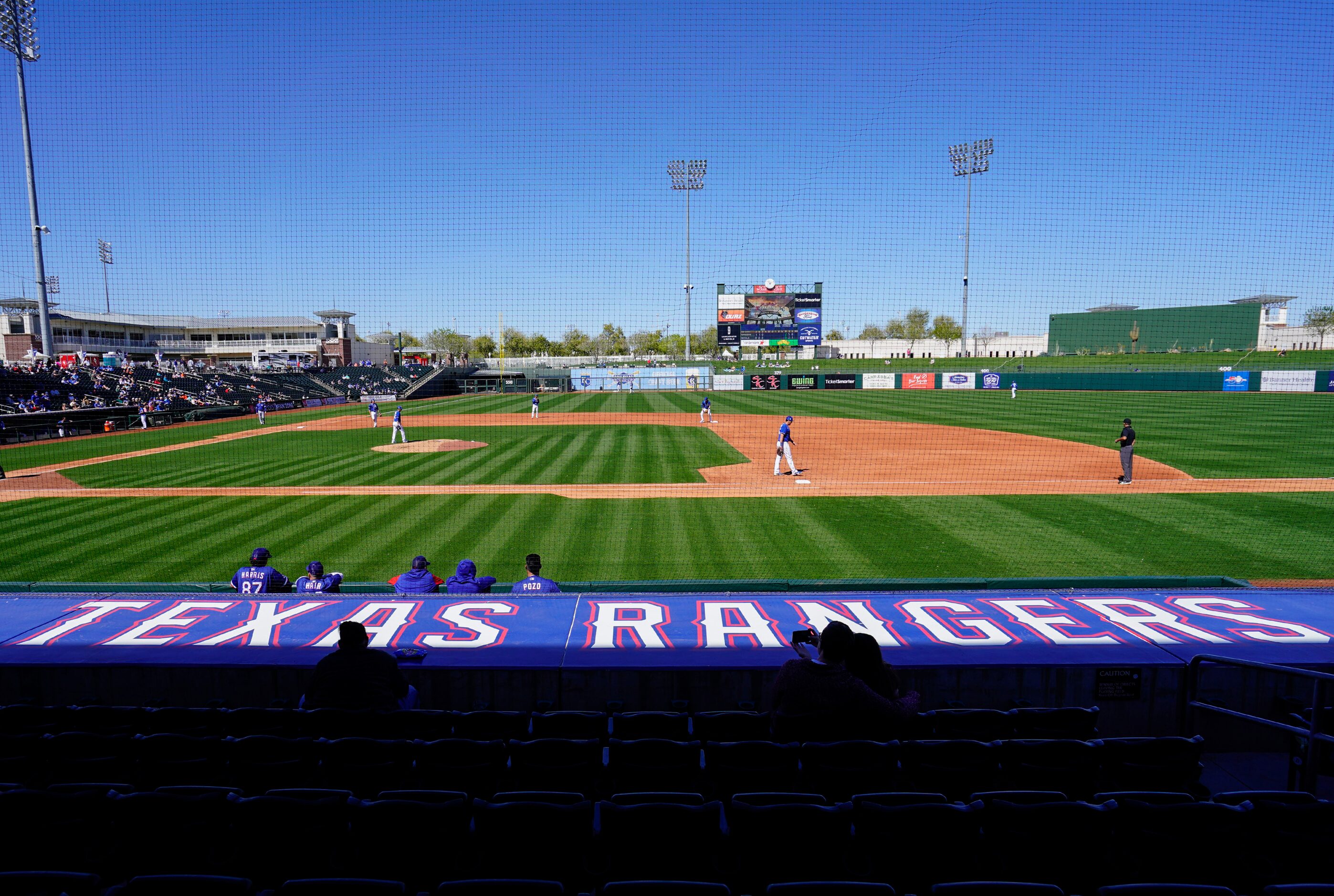 Baseball and their fans are back watching a minor league Spring Training game between the...