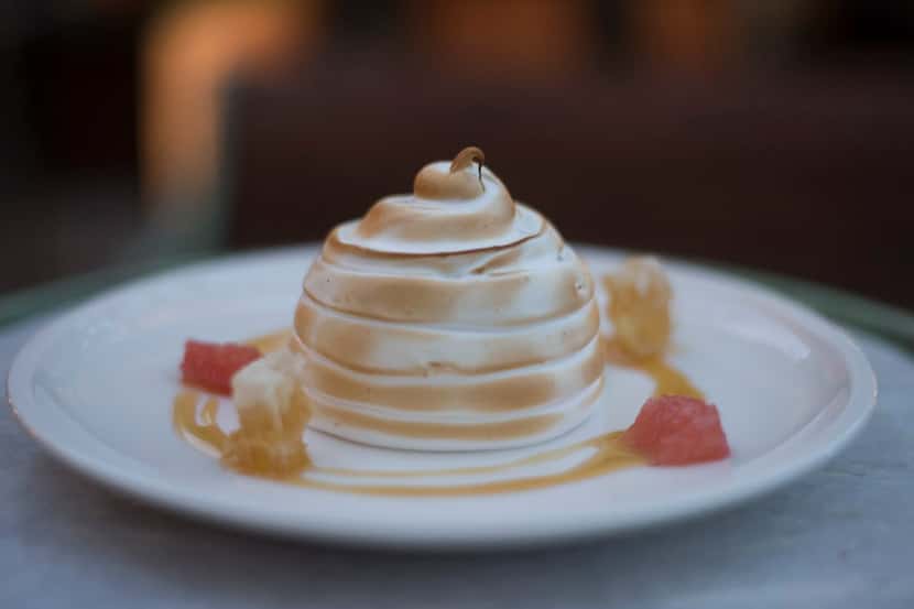 Honey grapefruit baked Alaska at the Theodore at NorthPark Center. You'll have to pay $9 for...
