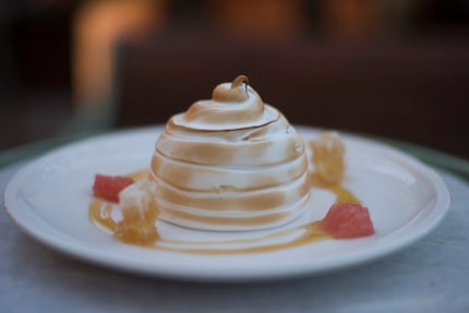 Honey grapefruit baked Alaska at The Theodore