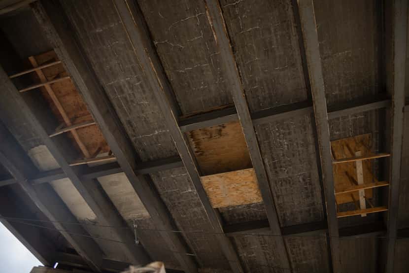 Wood seen under the Malcolm X Boulevard bridge on Friday, April 19, 2024, in Dallas. More...