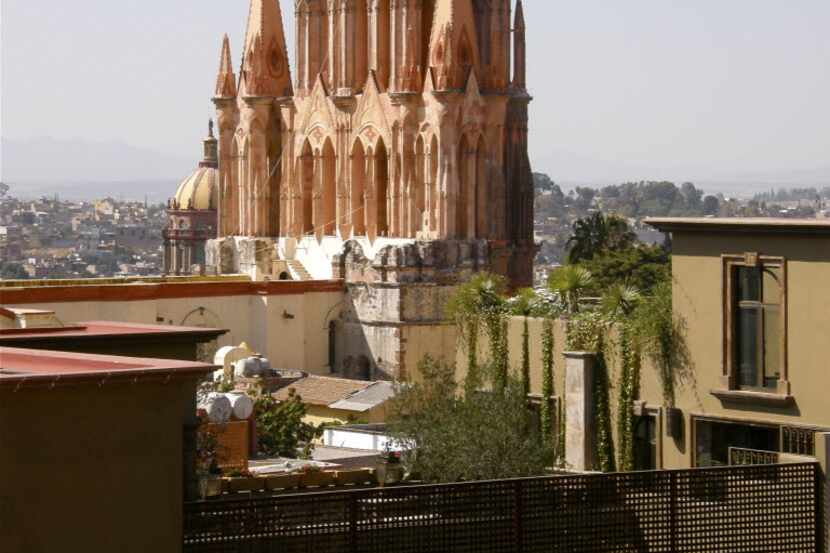 La Parroquia, Church of St. Michael the Archangel in San Miguel de Allende in the state of...