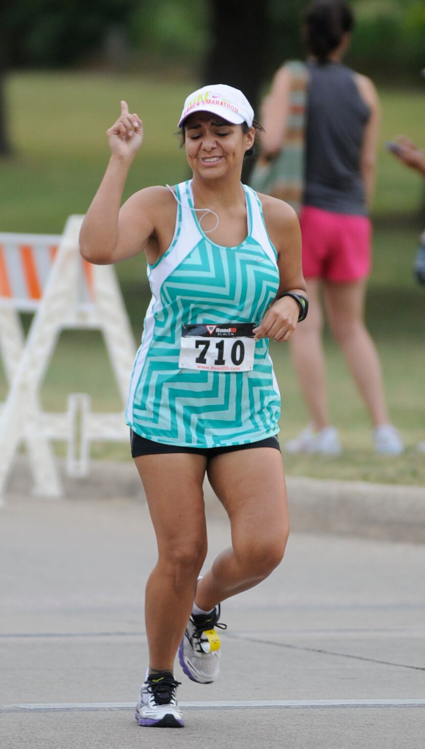 Melanie Humphrey is one of many who ran in Hottest Half at Norbuck Park on Sunday, August...