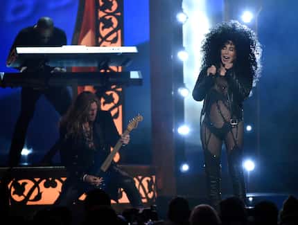 Cher performs at the Billboard Music Awards at the T-Mobile Arena on Sunday, May 21, 2017,...