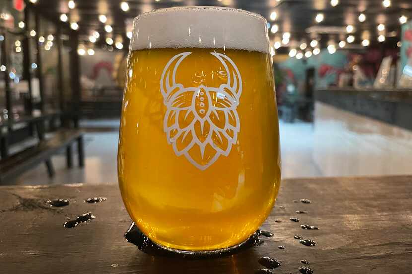 Brutal Beerworks in North Richland Hills brewed a new golden ale specifically for Goldee's...