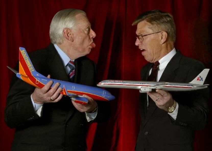 Southwest Airlines founder Herb Kelleher and former American Airlines CEO Bob Crandall.