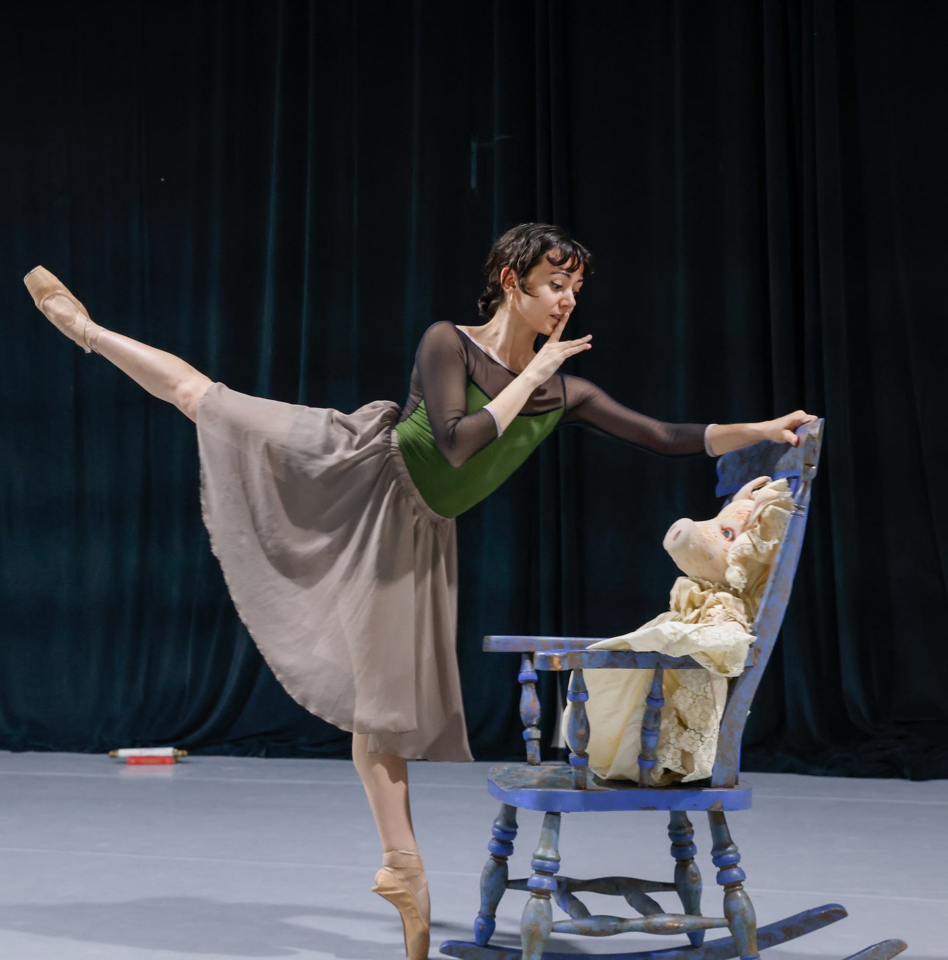 Alexandra F. Light rehearses a solo portion of the first act of the Texas Ballet Theater’s...