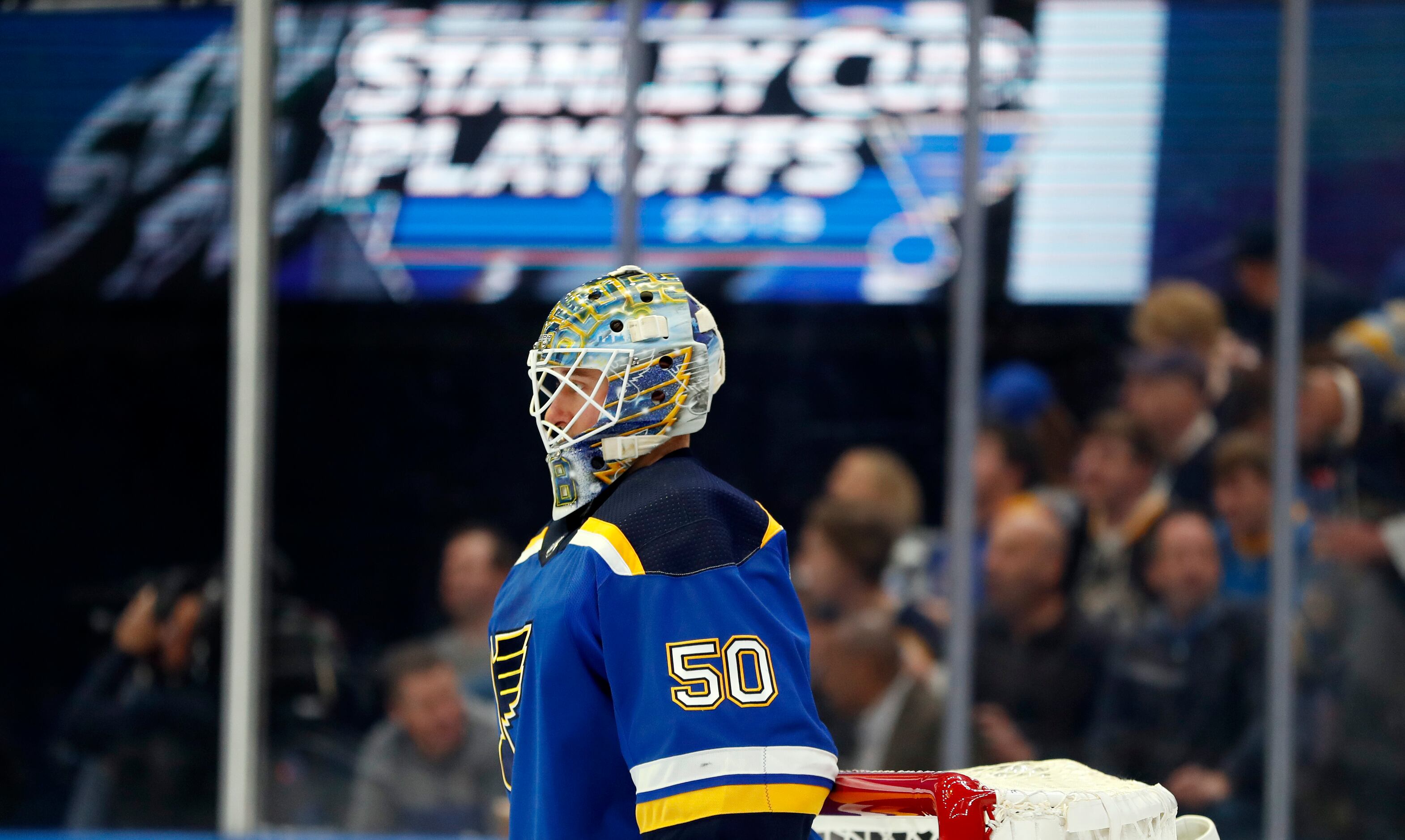 Jordan Binnington out for rest of second round