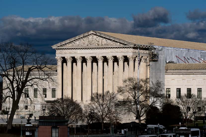 FILE - The Supreme Court is seen in Washington, March 7, 2024. The Supreme Court is hearing...
