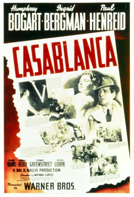 MOVIE: CASABLANCA - Warner Bros. - 1942 / humphrey bogart - ingrid bergman - paul henreid