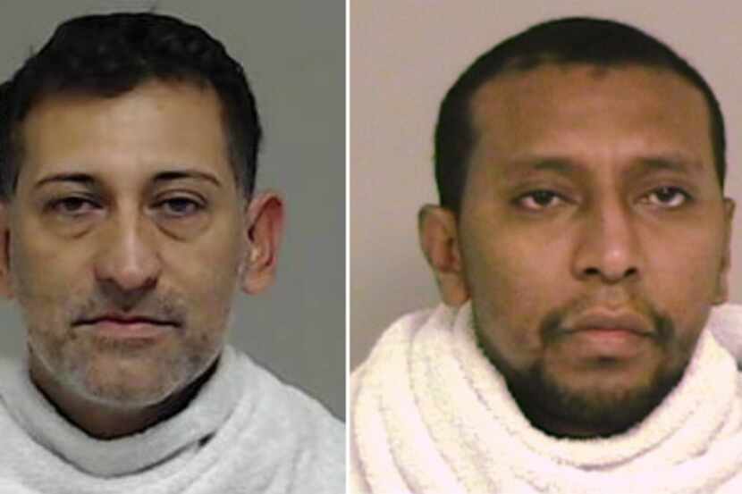  Pier Alexander Pelaez, left, and Edwin Riascos Romero are suspected in a string of...