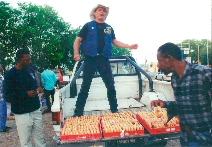 Leon Birdd served doughnuts from the back of his pickup in downtown Dallas in 1996. Birdd...