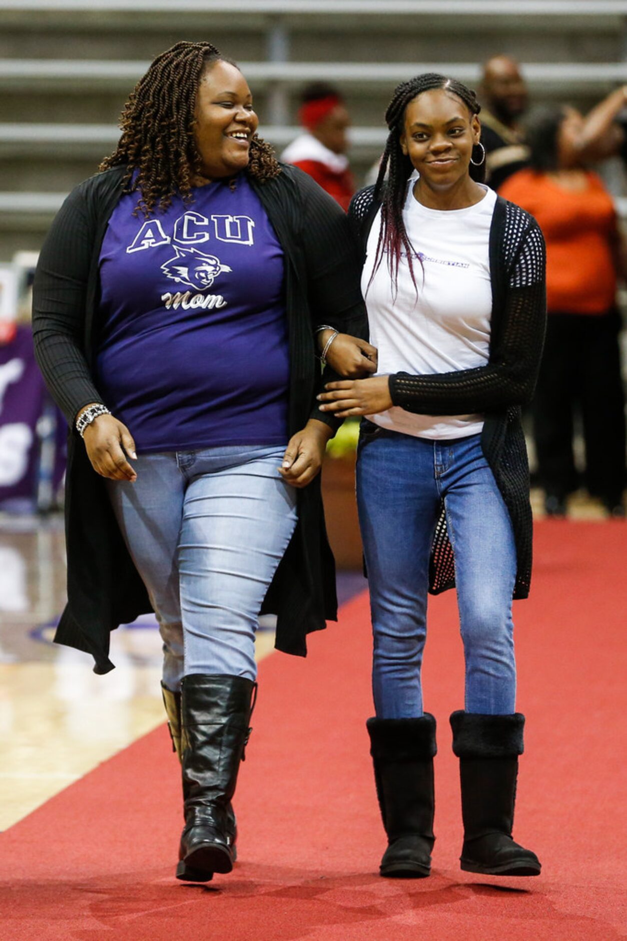 Skyline High School's Destini Smith, right, who signed to run cross country and track at...