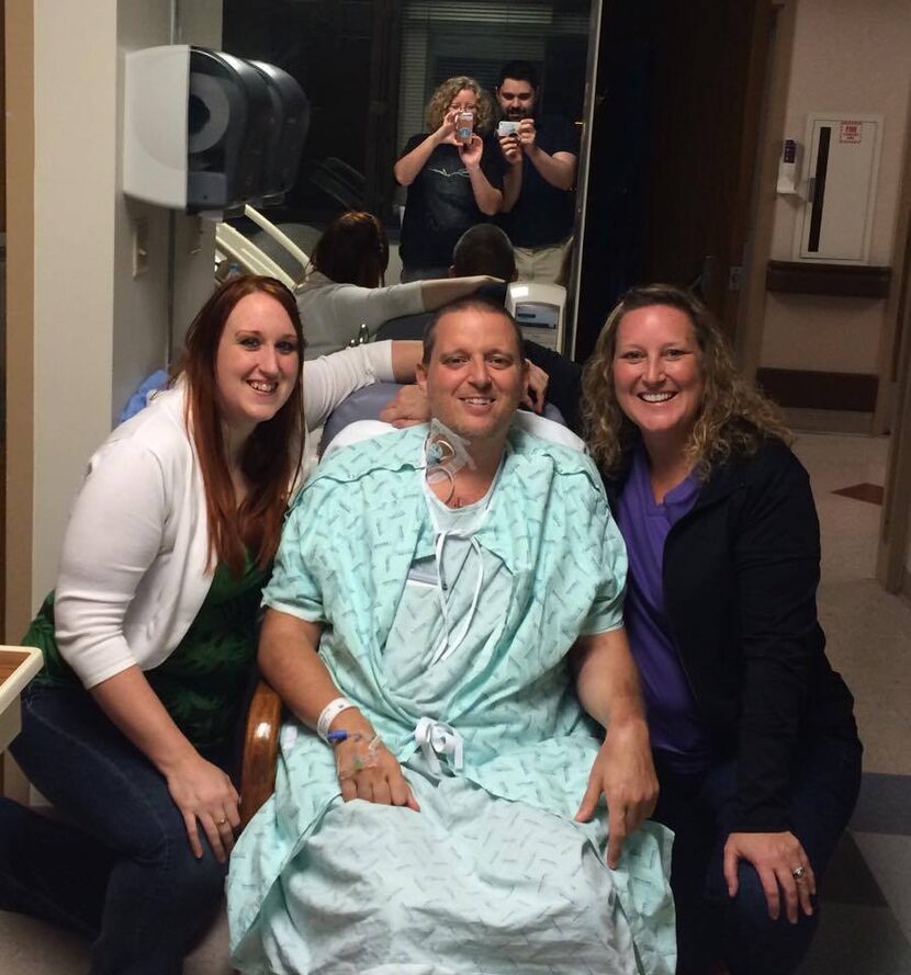 
Rowlett resident Kevin Cobb is flanked by his sisters Lori Cobb (left), and Sherri Snow....