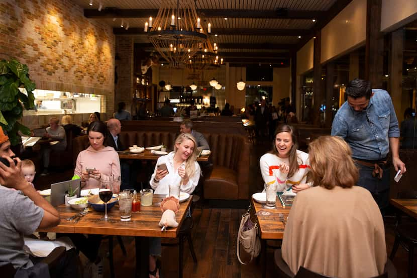 The dining room at Muchacho seats about 90, with room for a dozen more in the lounge and 25...