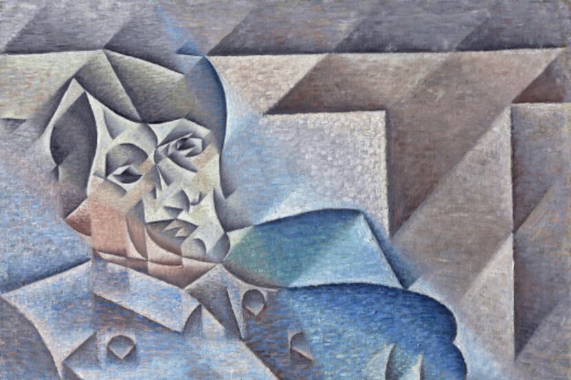 Juan Gris, Portrait of Pablo Picasso, January - February 1912,oil on canvas. The Art...