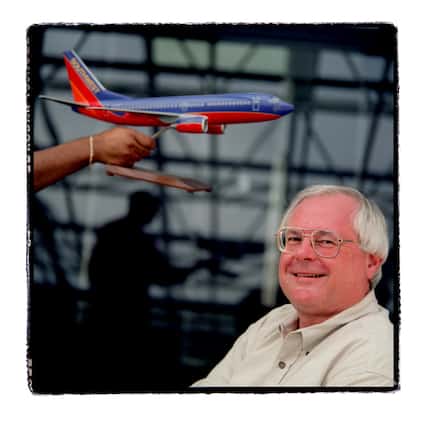 James Parker, former CEO of Southwest Airlines, photographed in his Dallas office in 2004. 