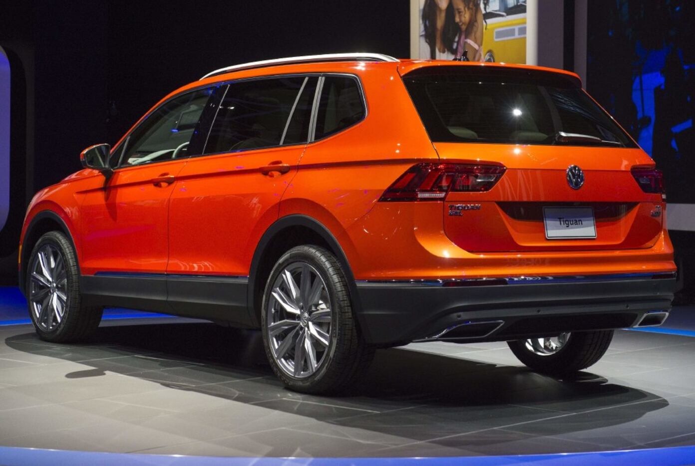 The 2018 Volkswagen Tiguan SUV is unveiled during the 2017 North American International Auto...
