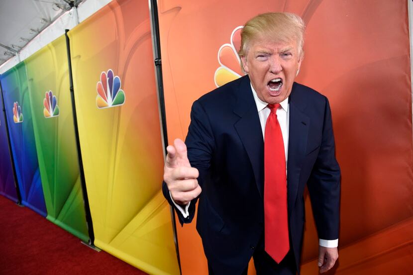 FILE - In this Jan. 16, 2015 file photo, Donald Trump, host of the television series "The...