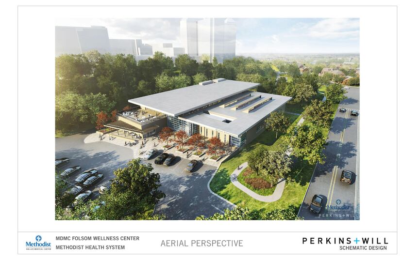 Artist's rendering of the proposed Folsom Wellness Center.