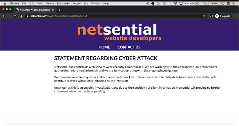 Netsential, a Houston company, is responsible for not property protecting the records of...